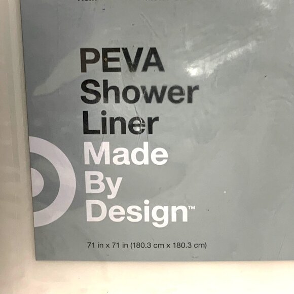 Shower Tub Liner Frosted Clear 71” x 71” PEVA Medium Weight Made by Design™ - Picture 4 of 9